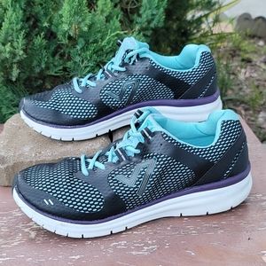 VIONIC Women's Elation Black/Teal Sneakers Size 9